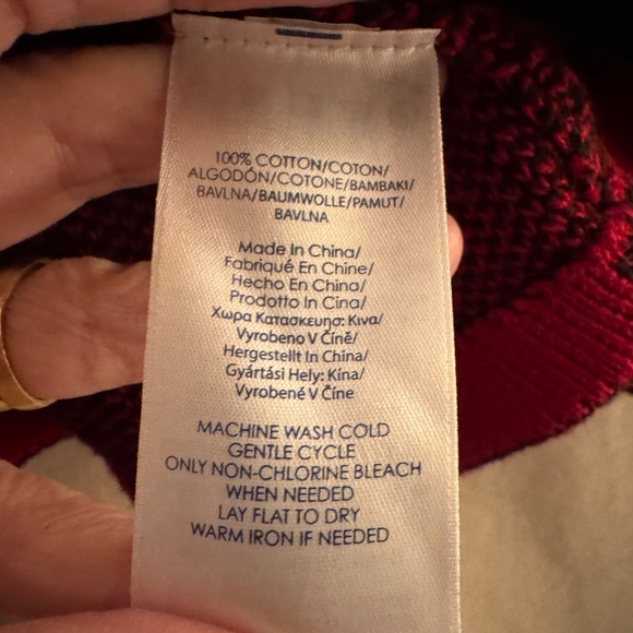 CHAPS Ralph Lauren Women’s Cotton Red & Black Buffalo Plaid Shawl Collar - Sz XL - Picture 3 of 9